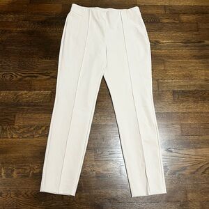 Lafayette 148 New York Gramercy Acclaimed Stretch Pants – Size 8 – Cream/Sand